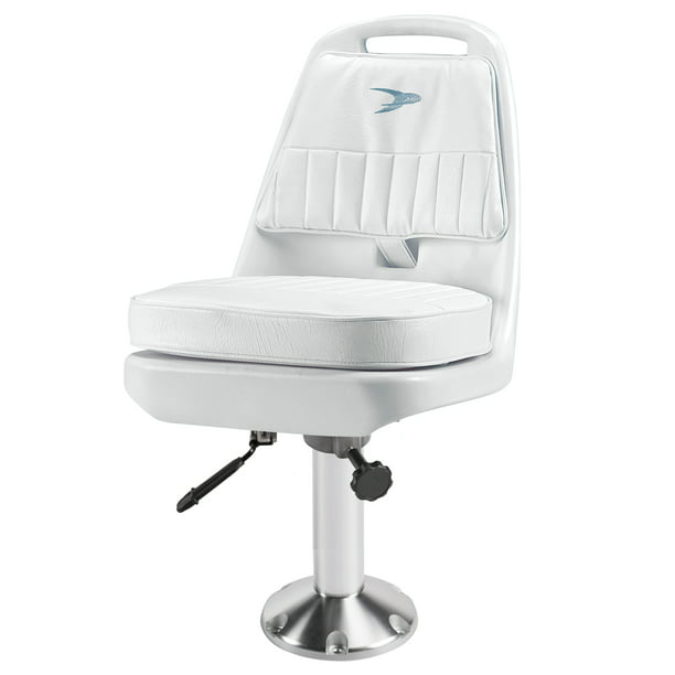 White Wise 8WD013-3-710 Standard Pilot Chair with Cushions and Mounting Plate